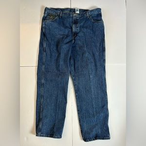 Cinch Jeans Mens 42x32 Straight Leg Blue Denim High Rise Pants Green Tag